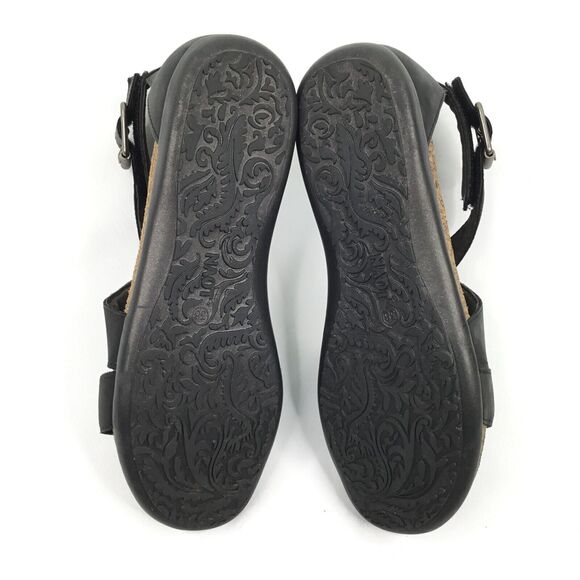 NAOT Rianna Cork Sandal Womens 38 US 7 Oily Coal Leather Strappy Gladiator NEW - Picture 14 of 15